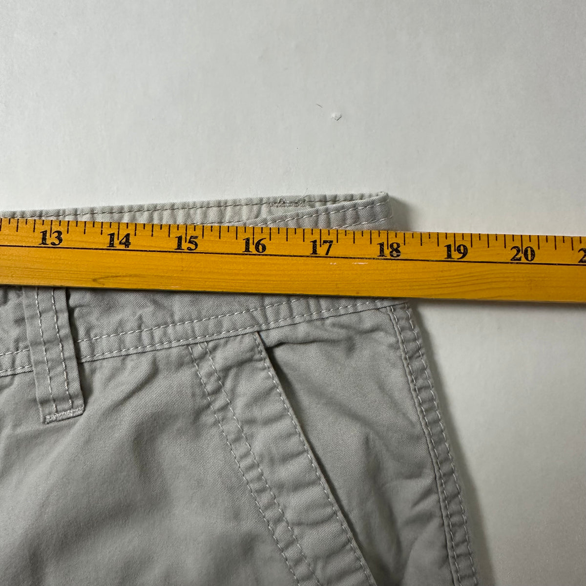 Big Sky Cargo Shorts in Light Gray (Size 36) — SOLD