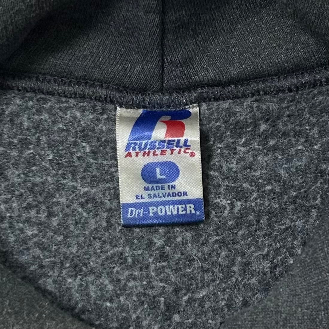 2000’s Russell Athletic Hoodie Jacket Charcoal Gray Size Large