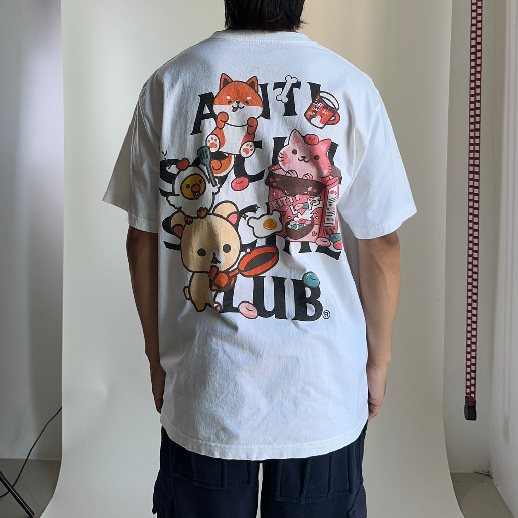Anti Social Social Club x Rilakkuma characters T-shirt White Large