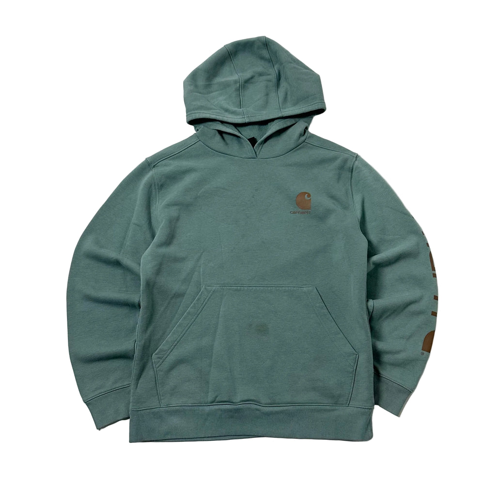 Carhartt Script Hoodie Jacket in Pale Green (Best fit Medium)
