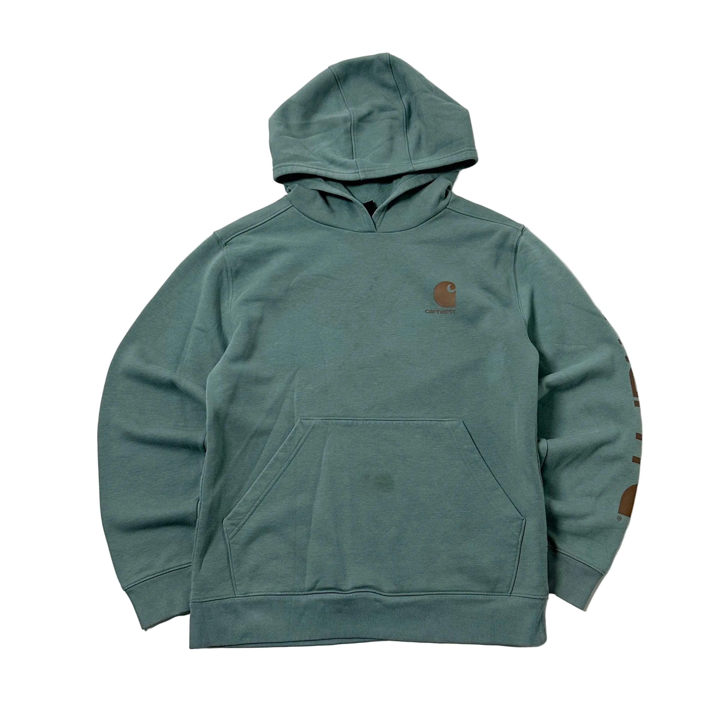 Carhartt Script Hoodie Jacket in Pale Green (Best fit Medium)