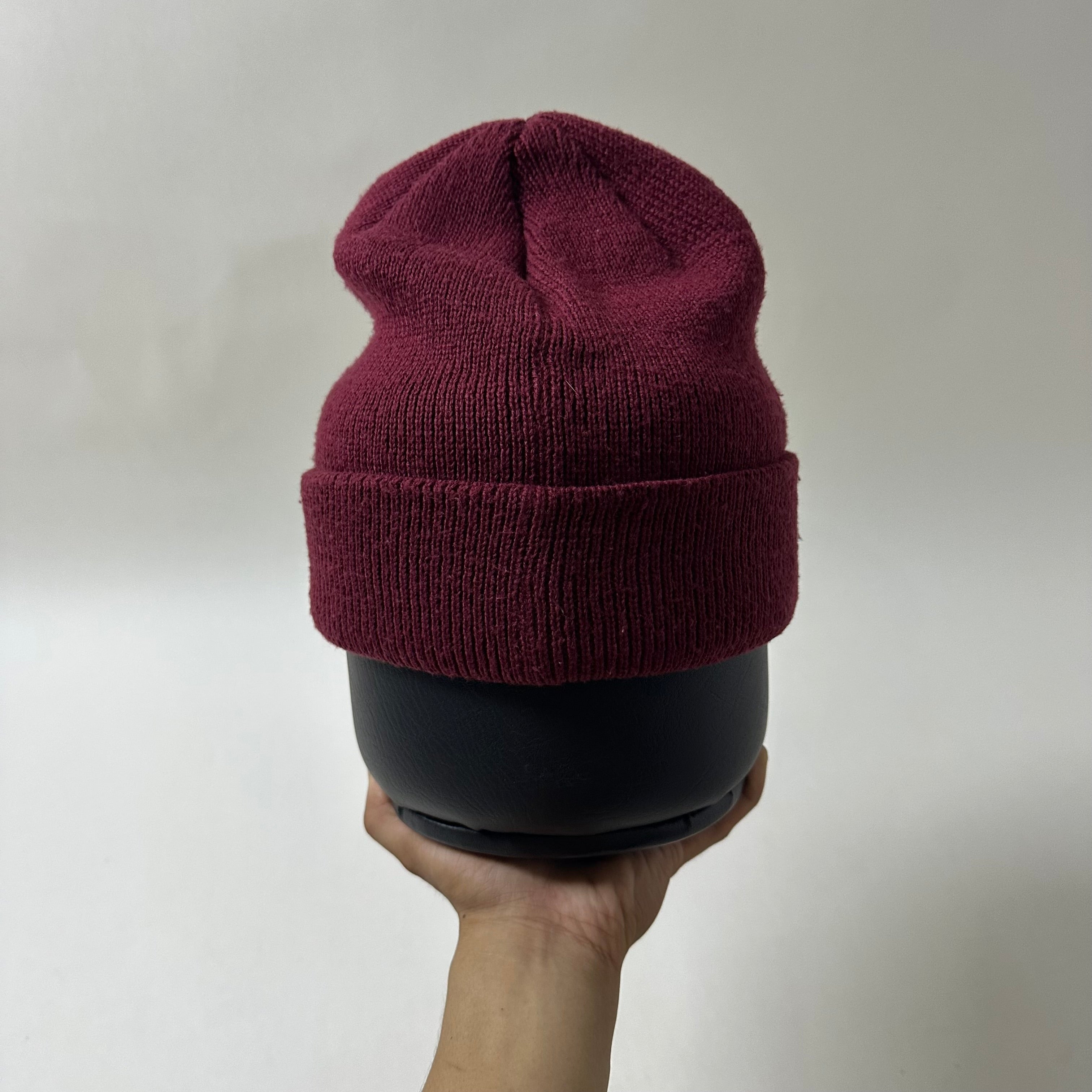 ADIDAS Embroidered Logo Classic Beanie Hat in Maroon (One Size)