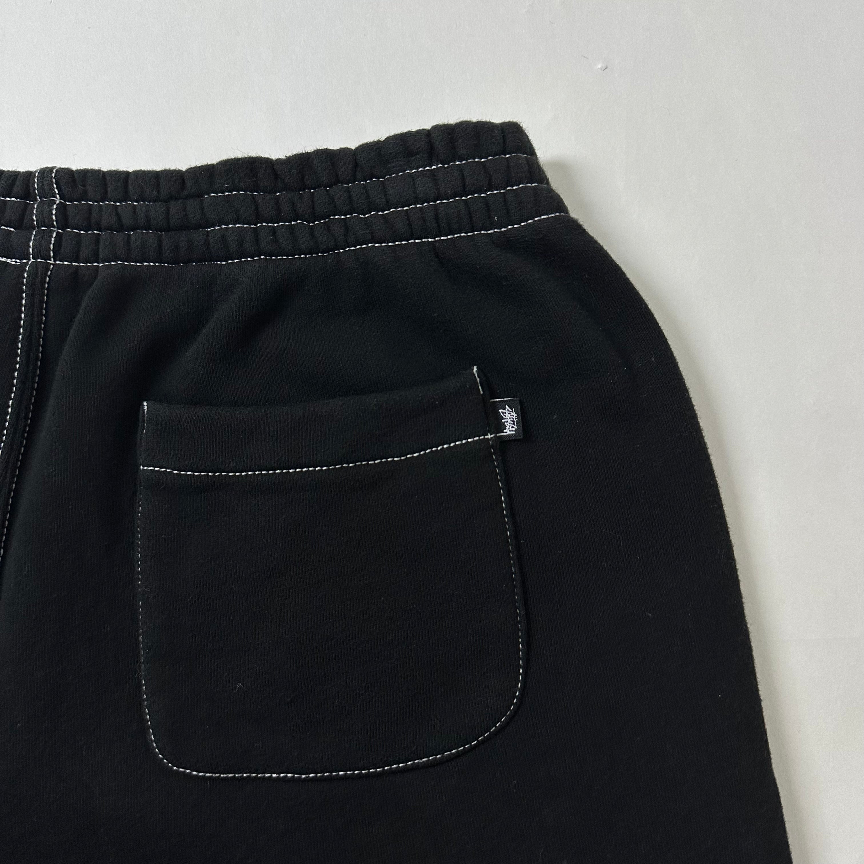 Stussy Sweat Shorts Embroidered Logo in Black (Size 30-38)
