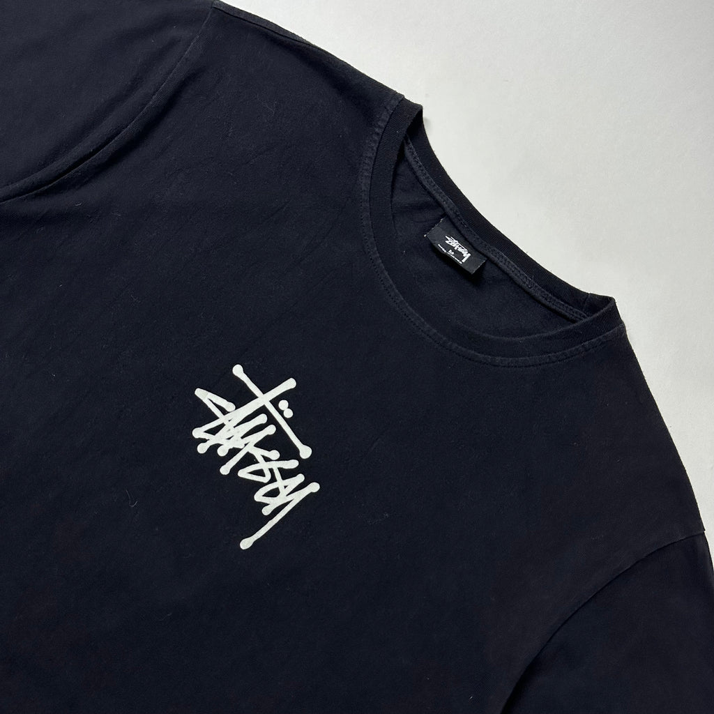 Stussy Mid-logo T-Shirt in Black (Size Medium) — SOLD