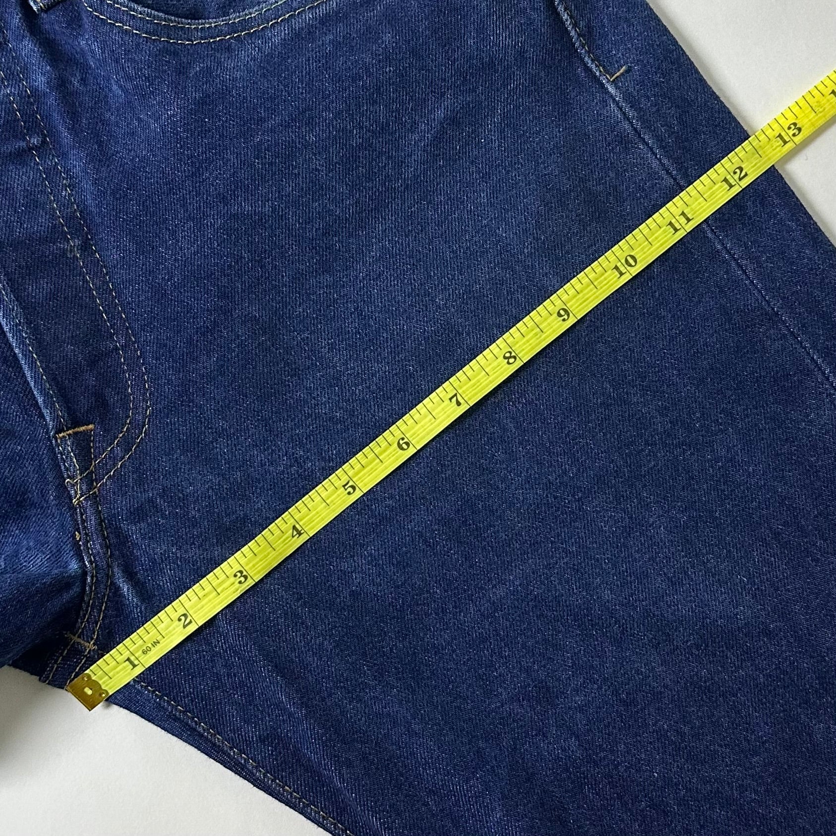 Levi’s 501 Original Fit Jeans Extended Patch in Classic Indigo Dark Wash STF (Size 32)