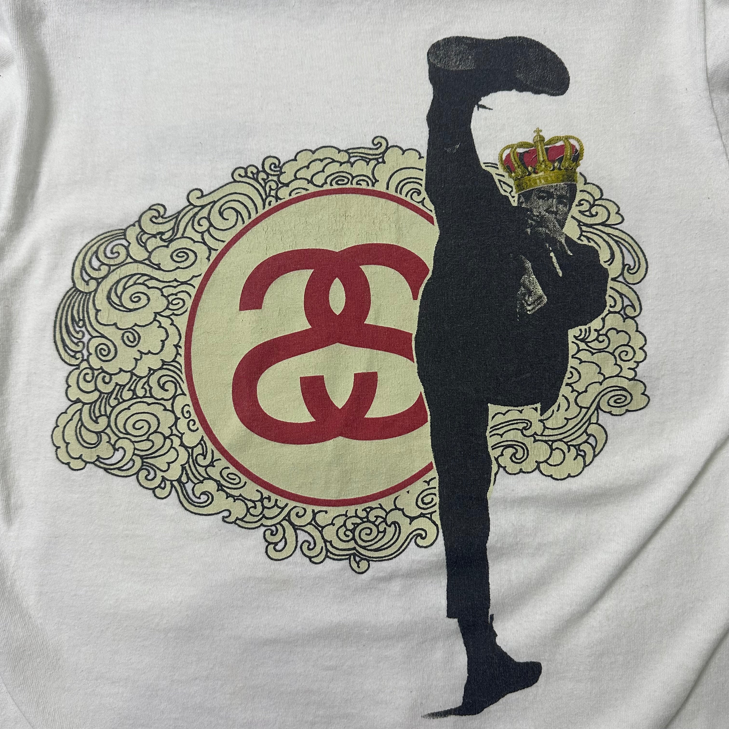 Vintage Stussy “Bruce Lee” NYC Chapter Limited Edition T-shirt in White (Size Small)