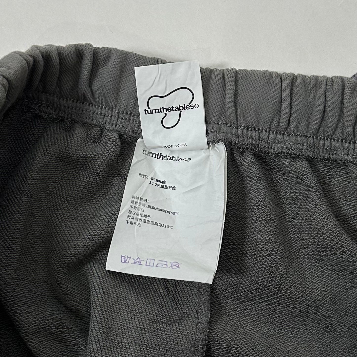 Turnthetables Baggy Sweatpants Cotton Blend in Stone Gray (Size 28-34)