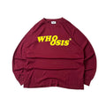 WHOOSIS Long-sleeve T-Shirt in Burgundy (Size XL)