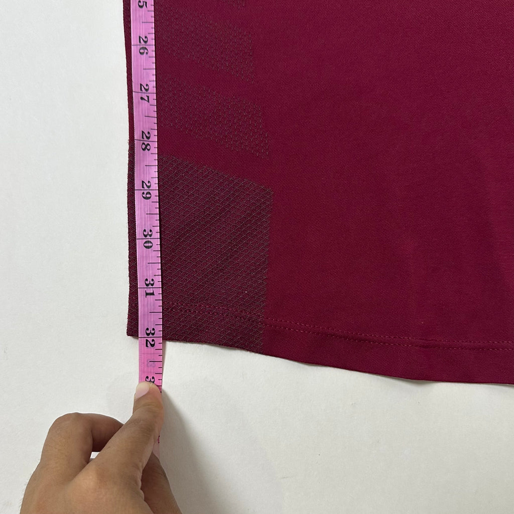 GymShark 315 T-shirt in Burgundy (Size Small)