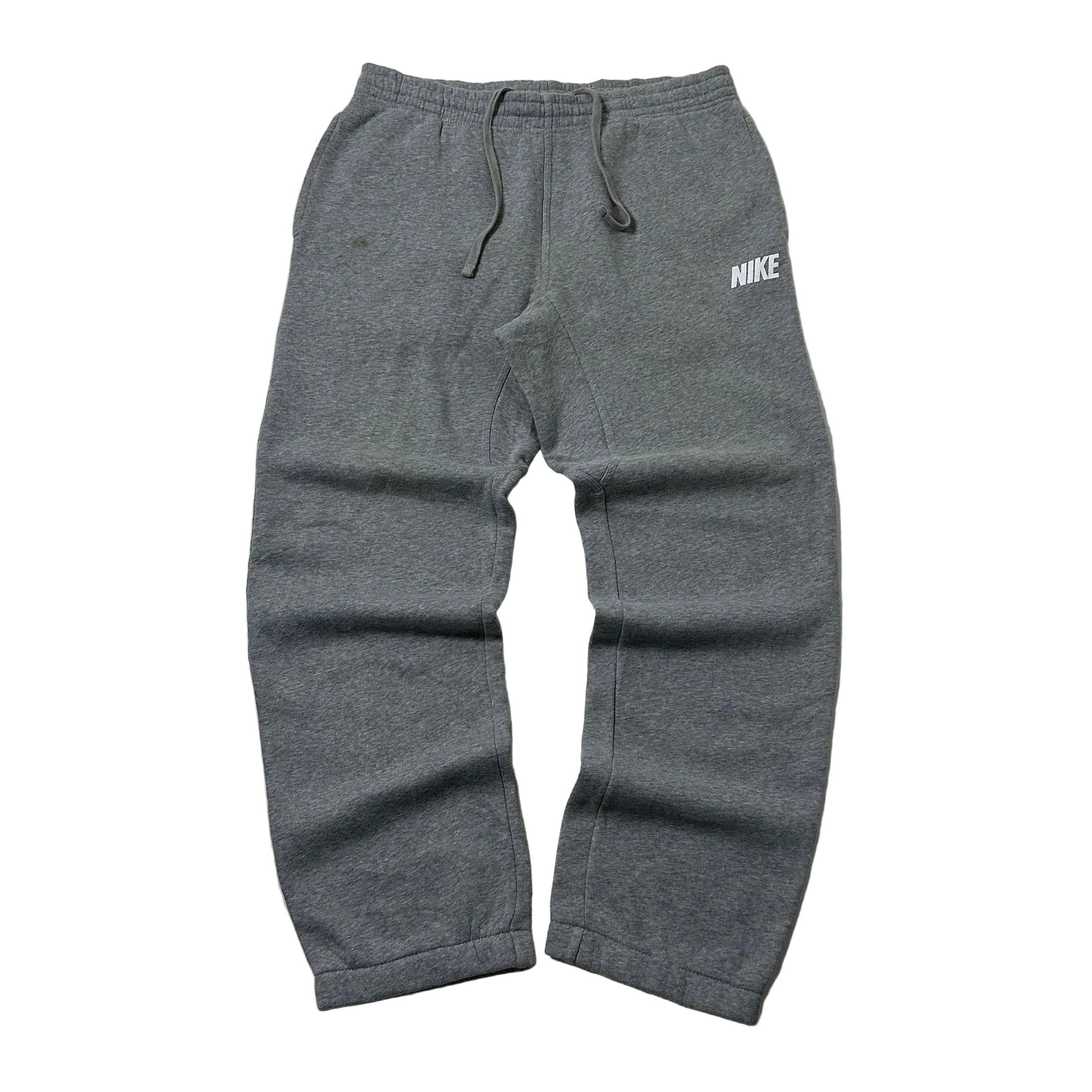 Nike Club Fleece Sweatpants Spell Out Logo in Gray Heather (Size 34-40)