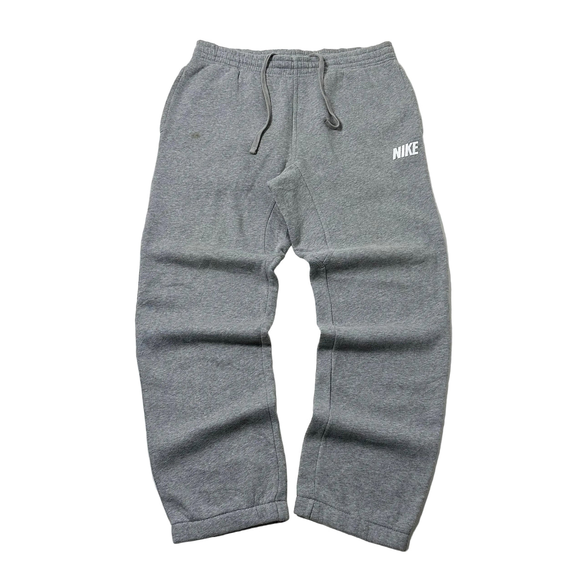 Nike Club Fleece Sweatpants Spell Out Logo in Gray Heather (Size 34-40) — SOLD