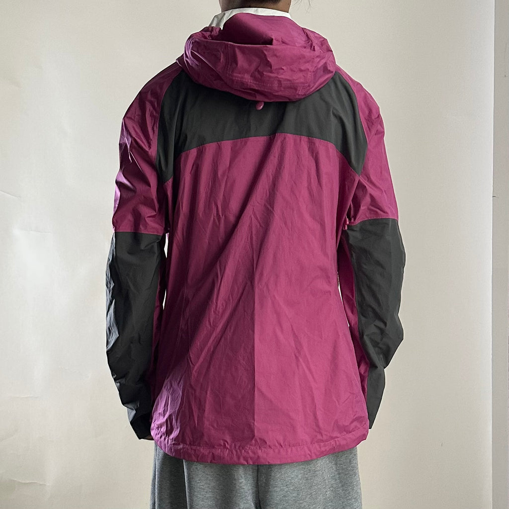 Patagonina H2No Waterproof Women’s Windbreaker Rain Jacket in Magenta (Size Large)