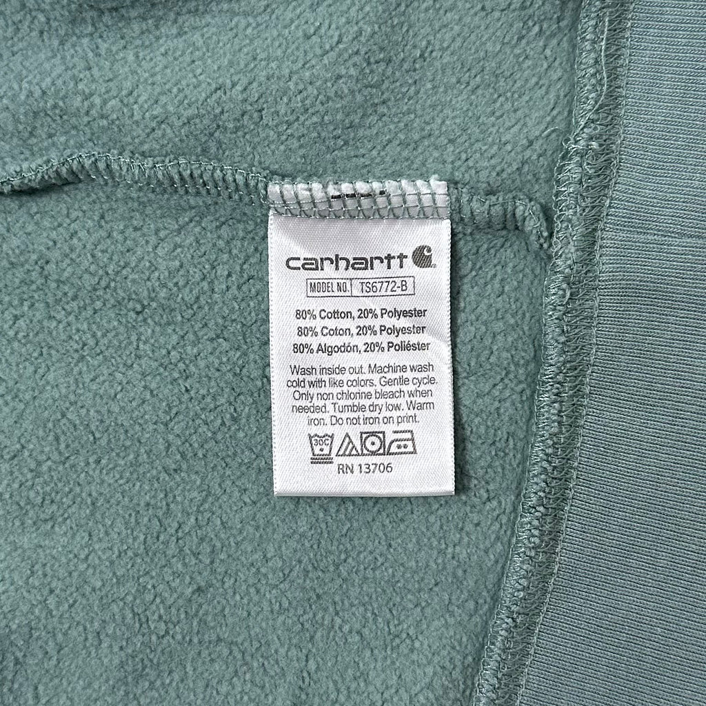 Carhartt Script Hoodie Jacket in Pale Green (Best fit Medium)