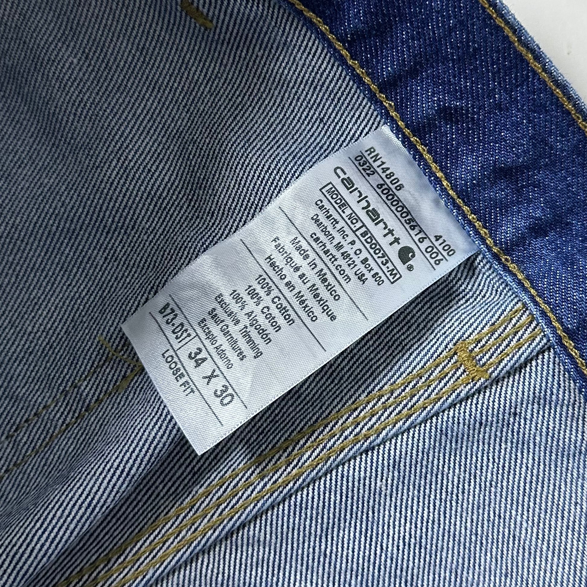 BRAND-NEW Carhartt Double Knee Denim Pants (Size 34)