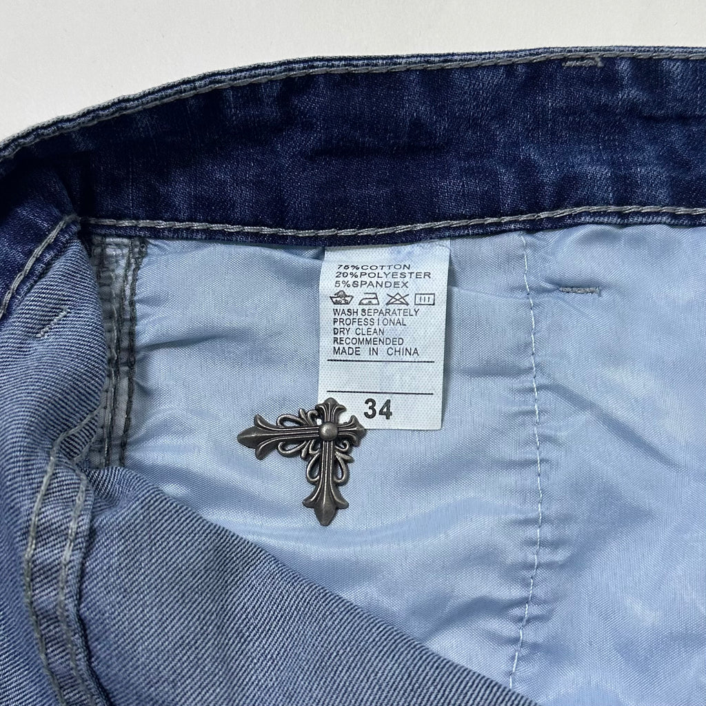 Random Denim Cargo Jorts Size (34-36) - SOLD