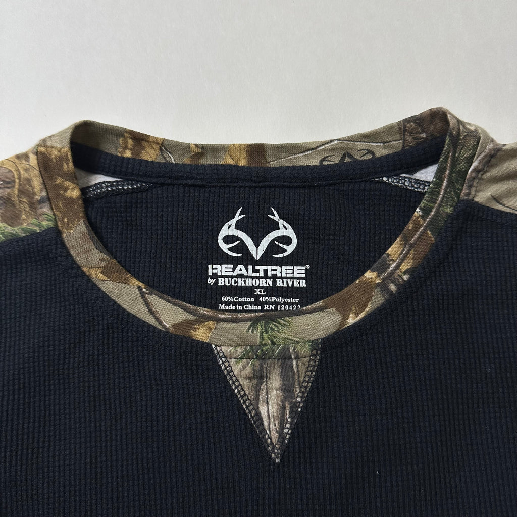 Realtree Thermal Waffle Long-sleeve in Black (Size XL)