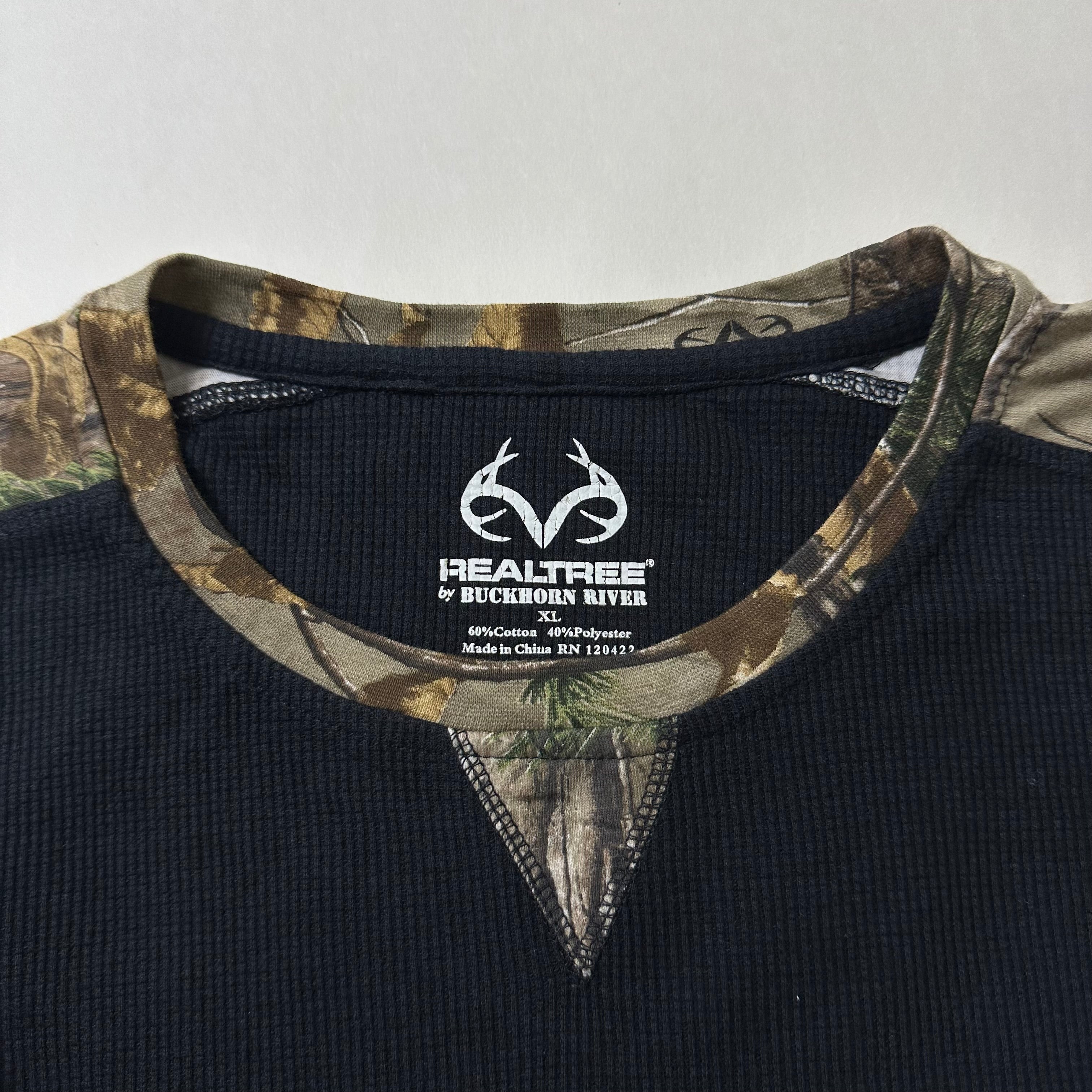 Realtree Thermal Waffle Long-sleeve in Black (Size XL)