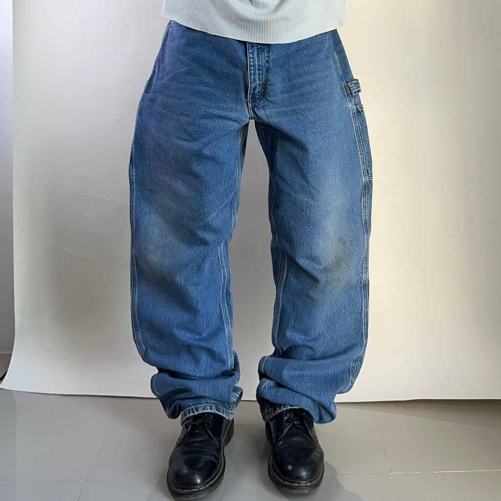Carhartt Relaxed Fit Denim Carpenter Pants Size 38