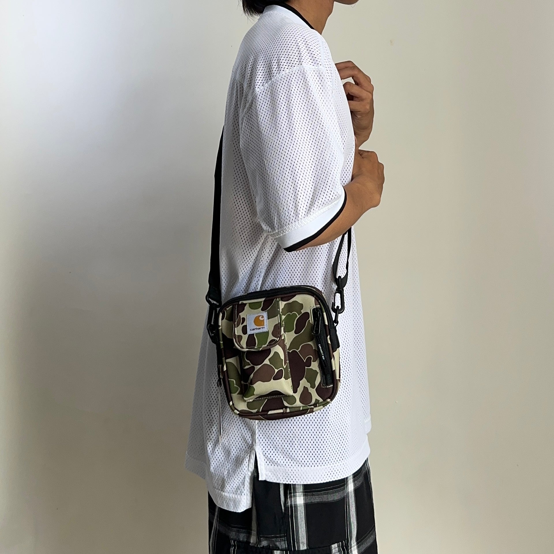 Carhartt WIP Essentials Bag, Small Camo Duck Green
