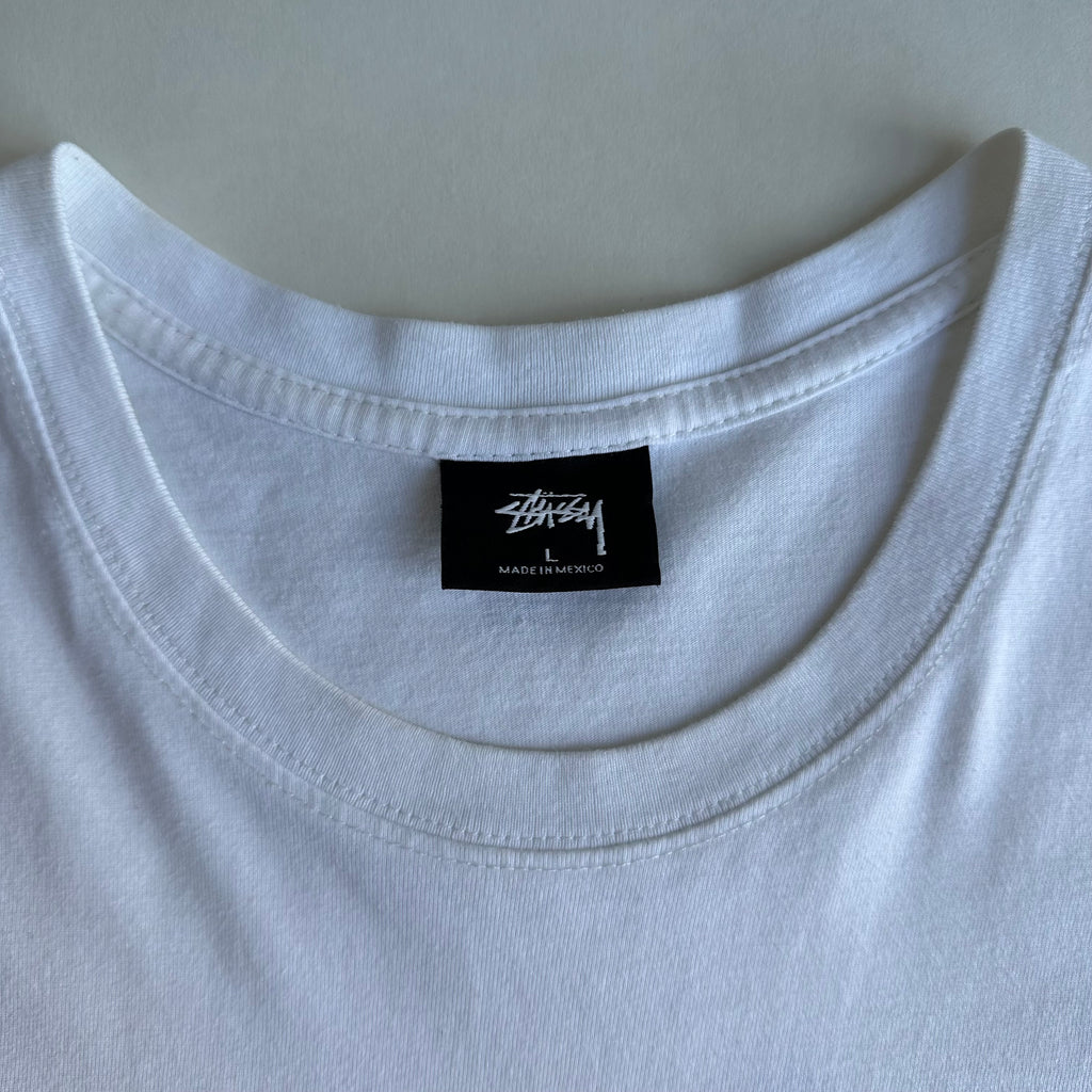Stussy Basic Logo T-shirt White Large - SOLD