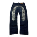 Evisu Big Daicock Mechanical Motif Selvedge Denim Size 30-32