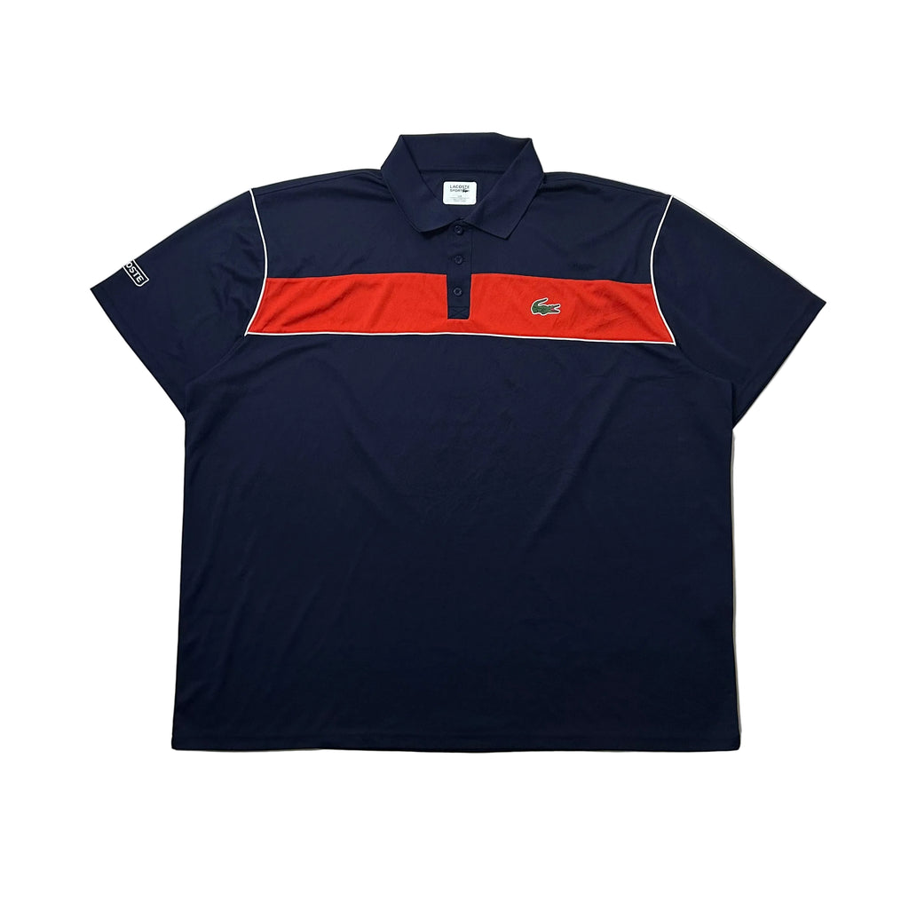 Lacoste Sport Ultra Dry Polo Shirt in Navy Blue (Size 6XL)