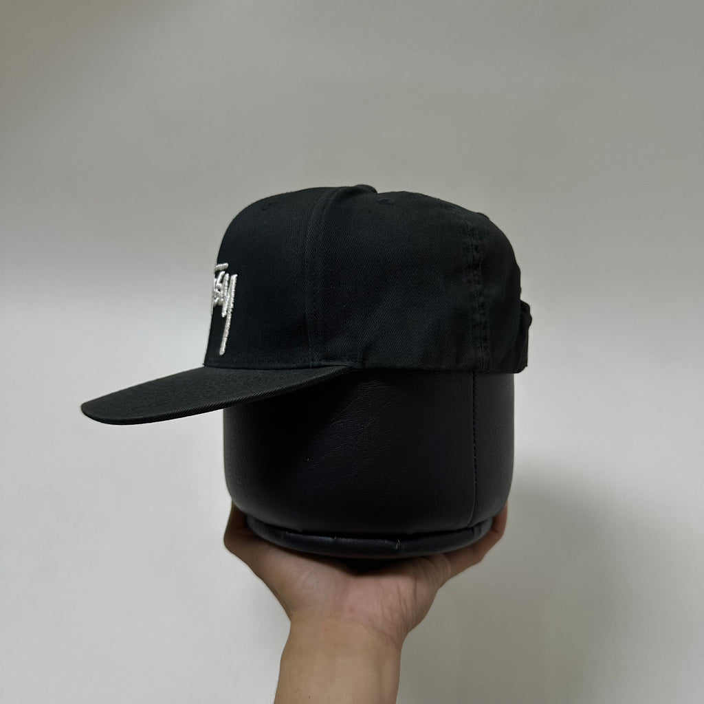 Stussy Stock Snapback Cap Black One Size Fits All