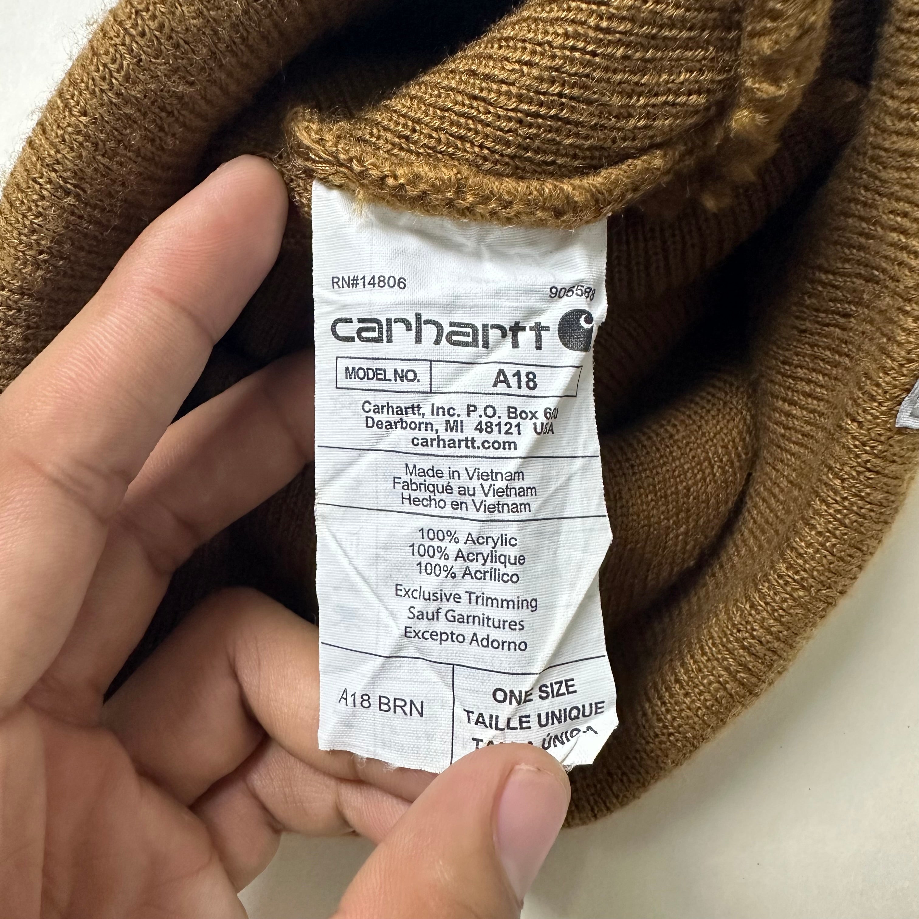 Carhartt Acrylic Knit Beanie in Brown (One Size)