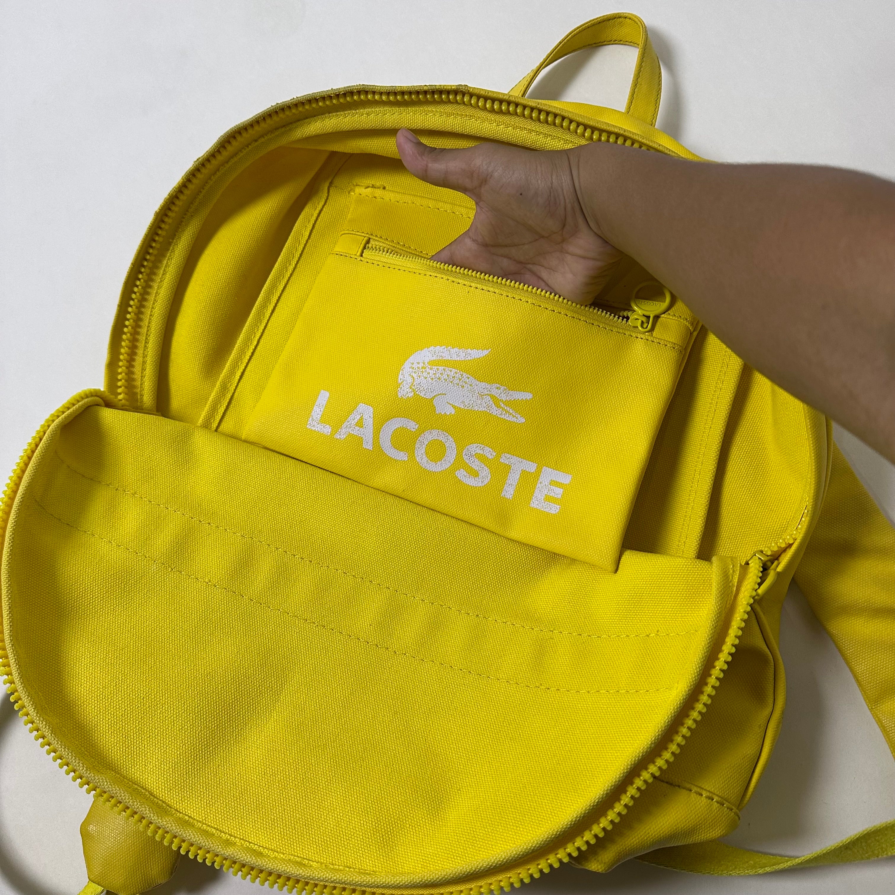 Lacoste Unisex Neocroc BackPack in Yellow