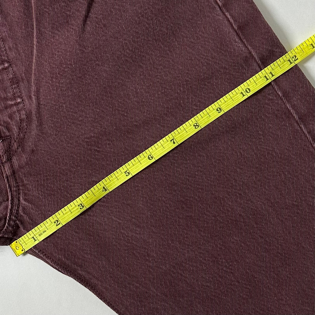 Levi’s 501 Original Fit Jeans Button Fly in Bitter Chocolate/Burgundy Maroon (Size 32)