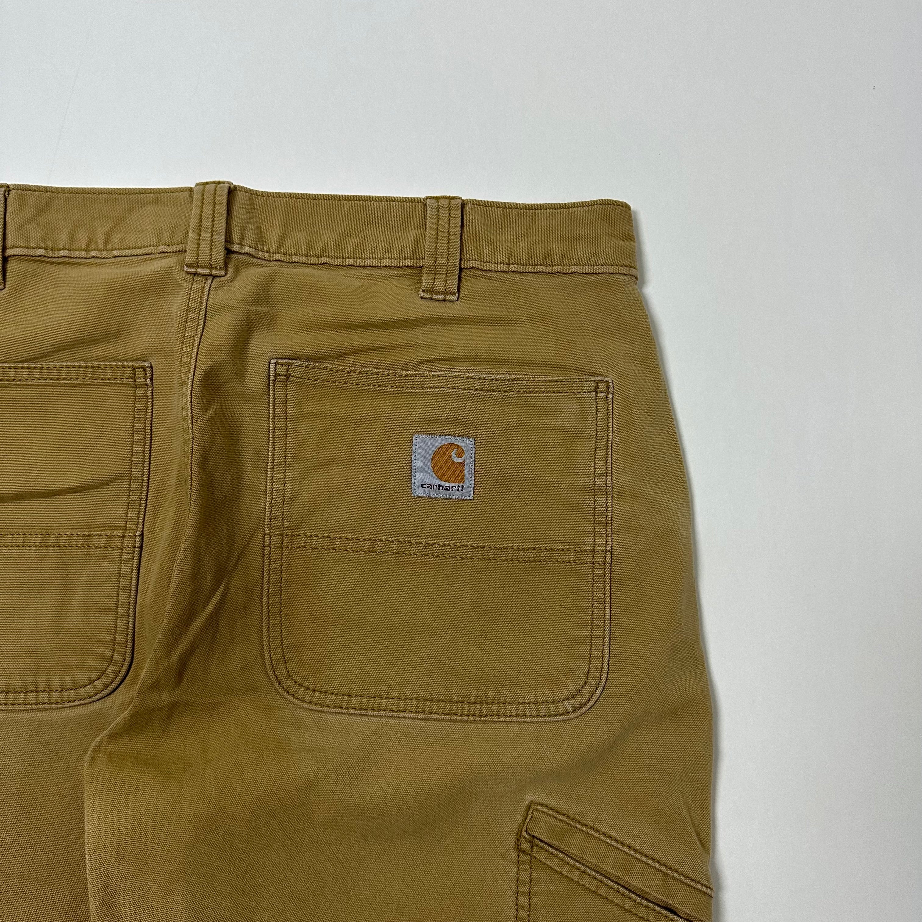 Carhartt Double-Knee Relaxed Fit Pants Brown Size 35
