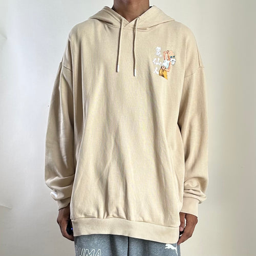 Anta x DragonBall “Master Buten” Hoodie Jacket in Beige Size 2XL (Best Fit XL)