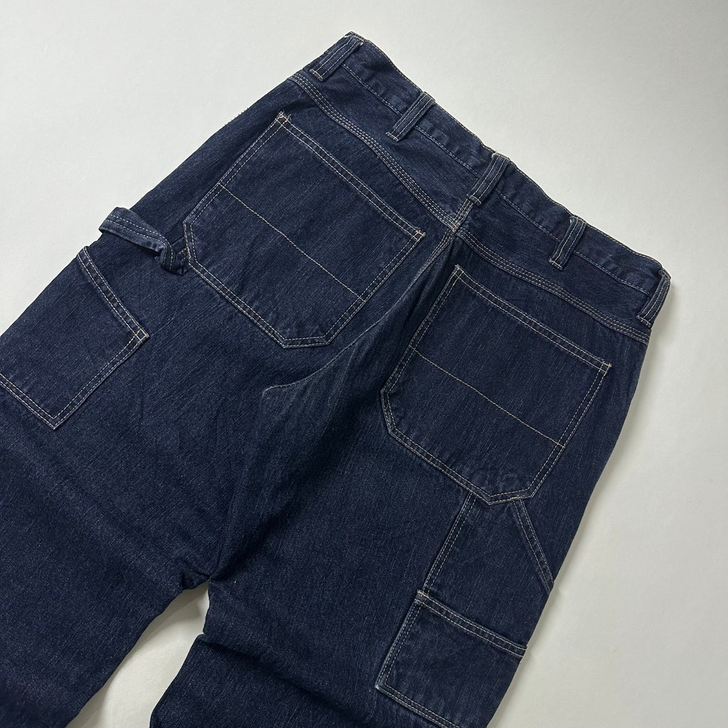 Faded Glory Carpenter Pants Fleece-lined in Dark Indigo (Size 32)