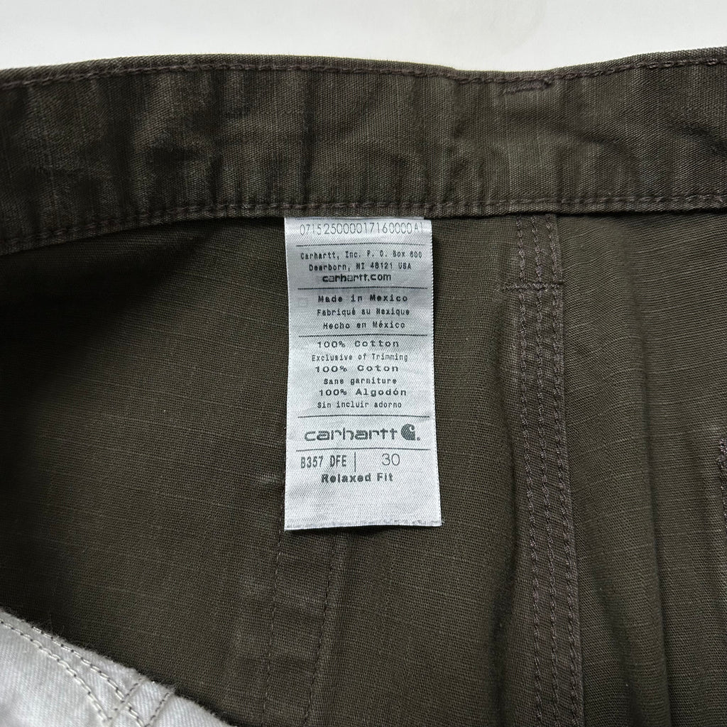 Carhartt Ripstop Cargo Shorts Dark Coffee Size 30