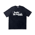 Black Air World T-Shirt in Acid Wash (Size Large)