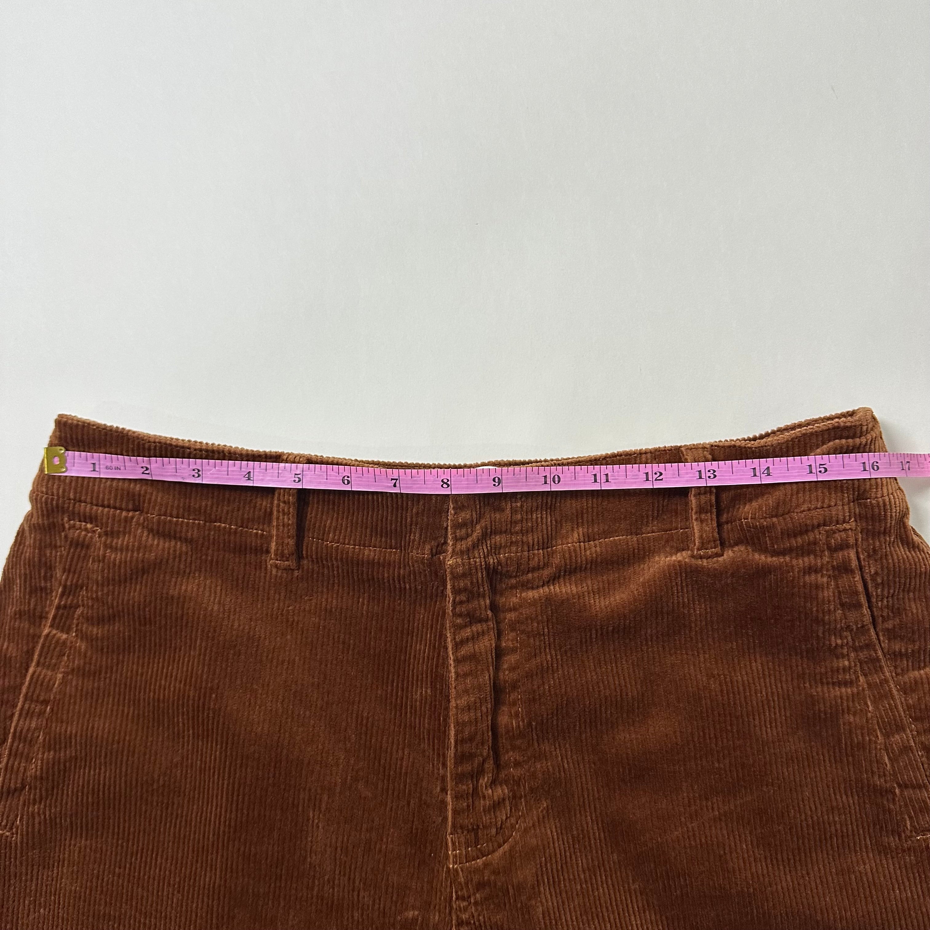 BRAND-NEW Urbanic London Lush Corduroy Carpenter Baggy Pants in Reddish Brown (Size 32-36)