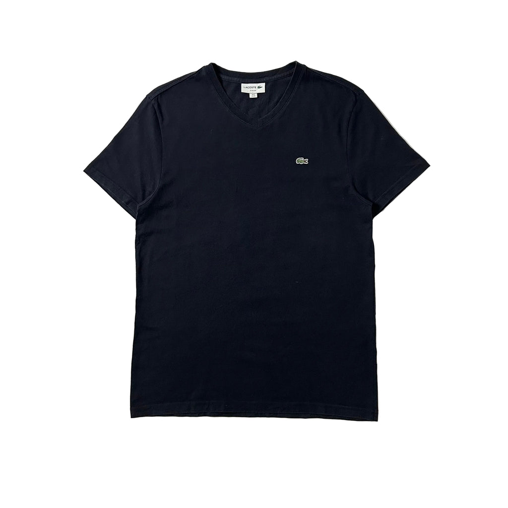 Lacoste V-neck T-shirt in Black (Size Medium)