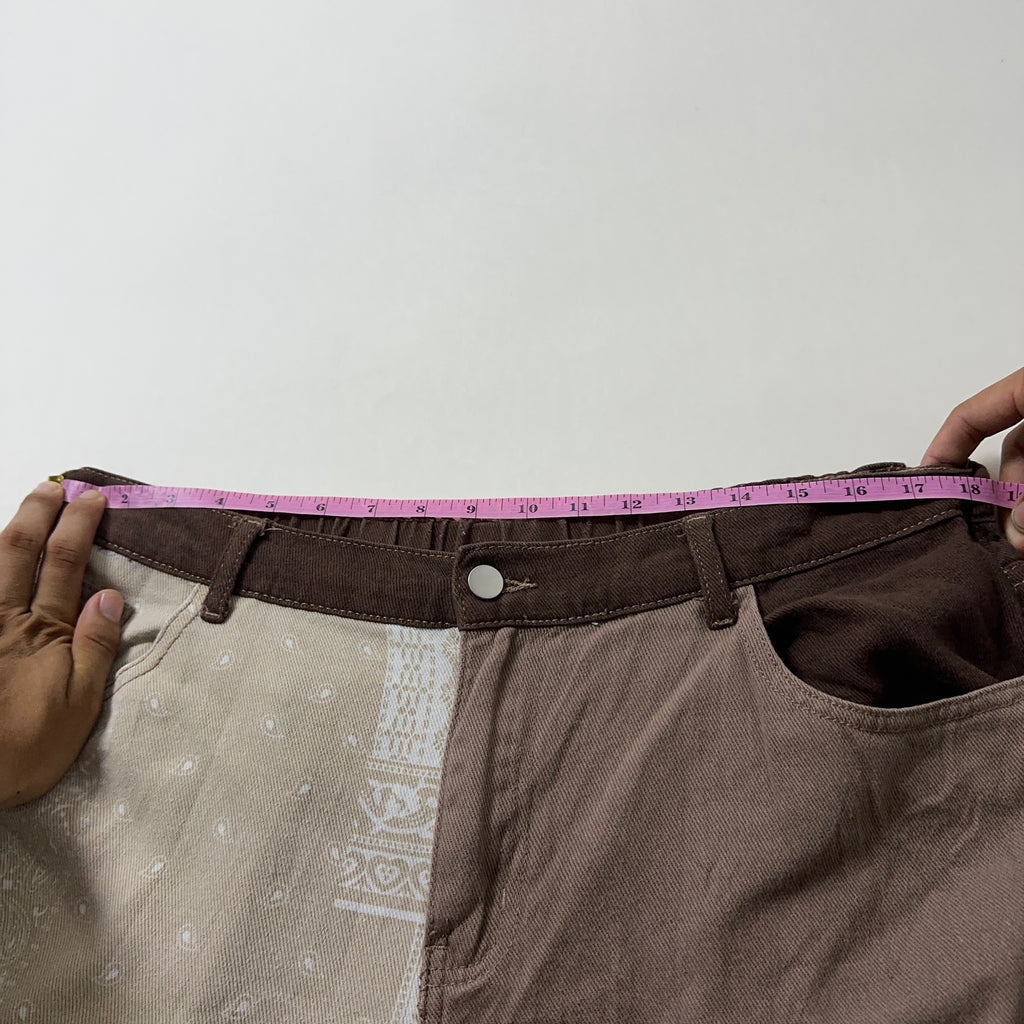 Paisley Patchwork Baggy Pants (Size 32-36)