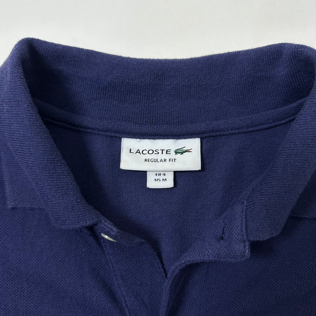Lacoste Umbrella Crocodile Logo Polo Shirt in Navy (Size Medium)