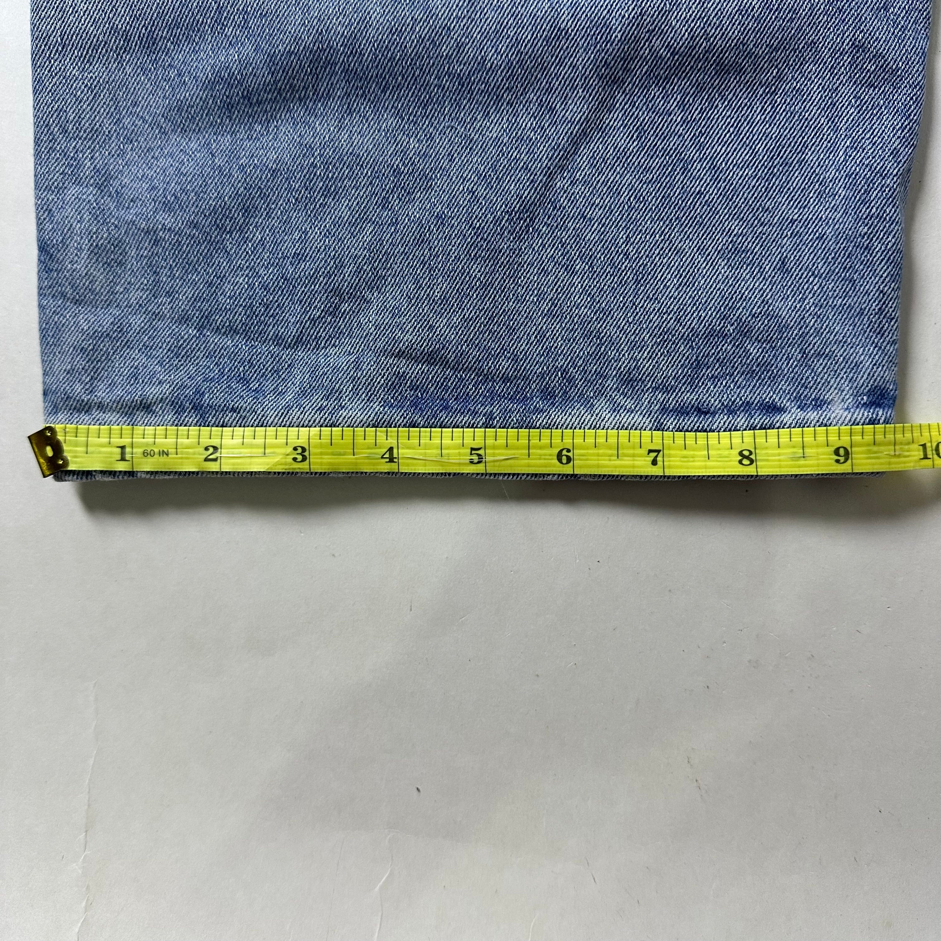 Random Baggy Denim Carpenter Pants in Light Wash (Size 34)