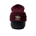 ADIDAS Embroidered Logo Classic Beanie Hat in Maroon (One Size)