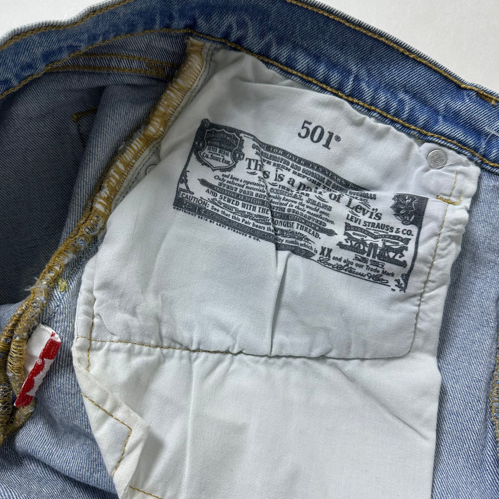 BRAND-NEW Levi’s 501 Women’s High Rise Straight Leg Jeans in Light Wash Blue (Size 33)