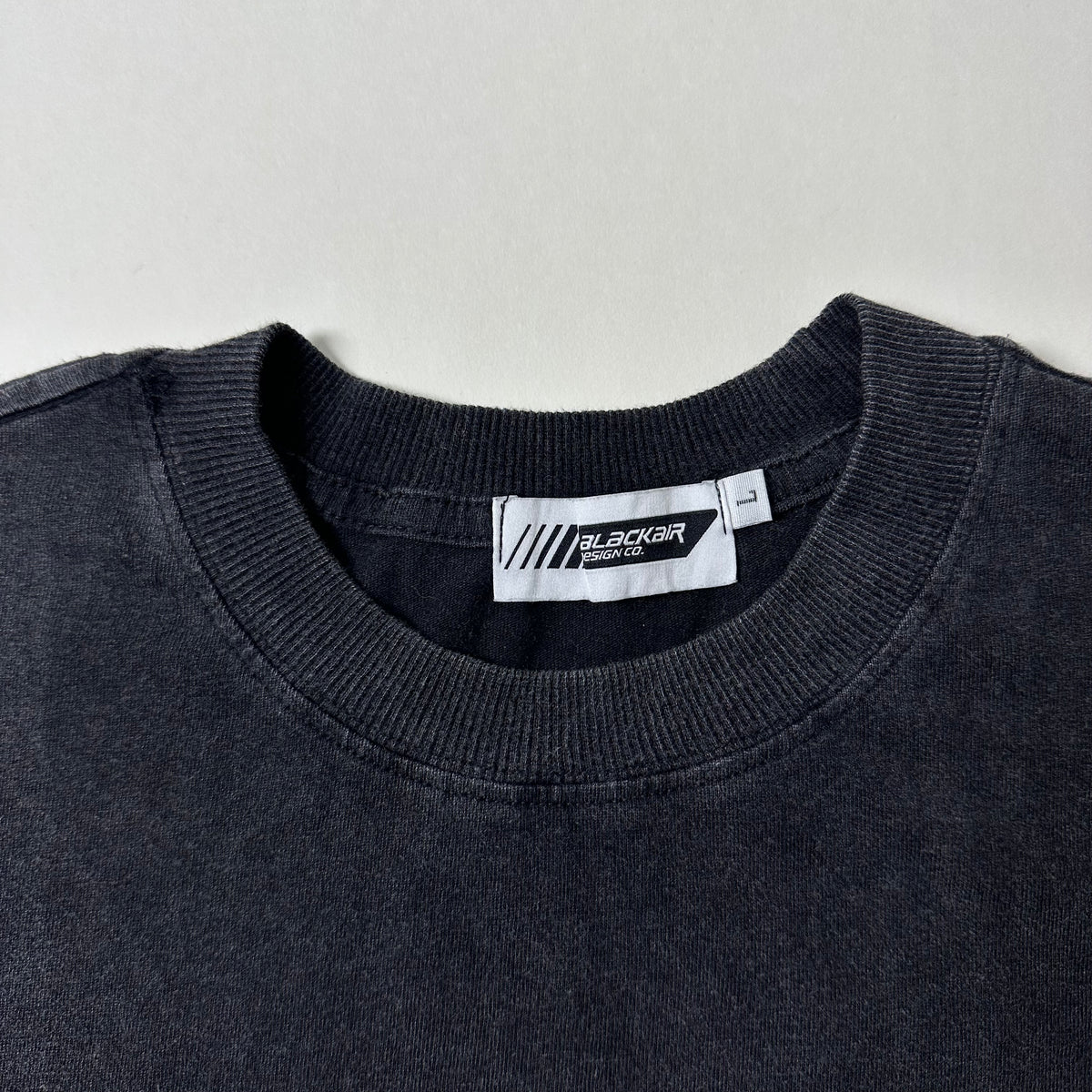 Black Air World T-Shirt in Acid Wash (Size Large)
