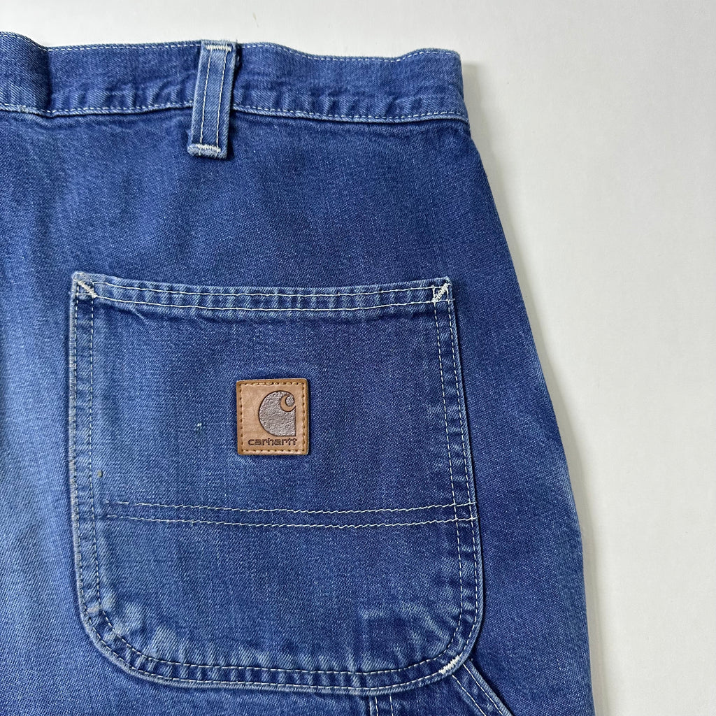 Carhartt Denim Carpenter Jorts (Size 34-36) Cutted Pants into Shorts