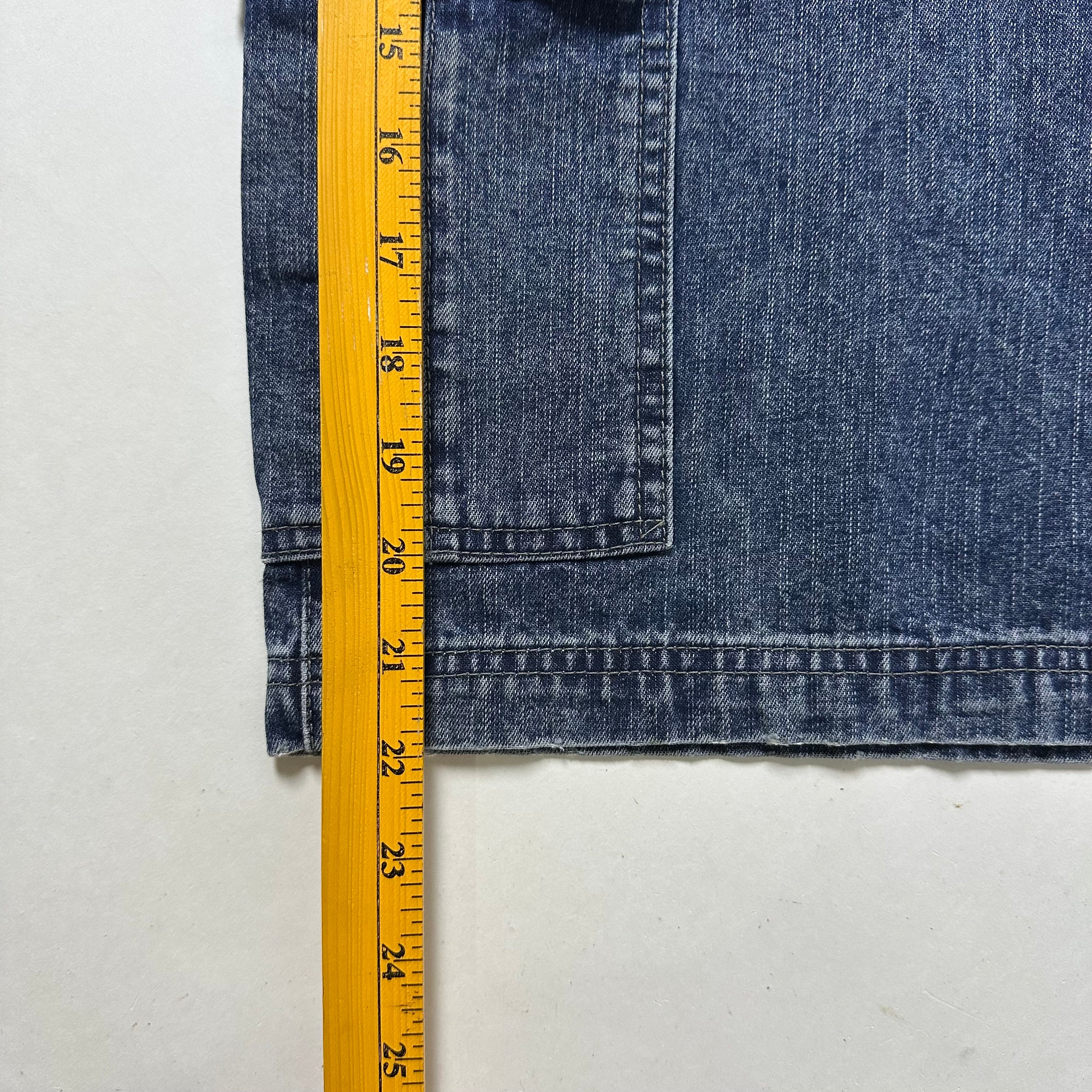 Wrangler Cargo Jorts Dark Blue Denim (Size 34)