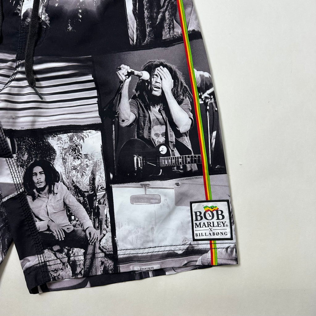 Billabong x BOB MARLEY Board Shorts All Over Print Size 32