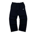Nike Men's Sportswear Club Fleece open-hem Black Sweatpants (Size 32-36) - SOLD