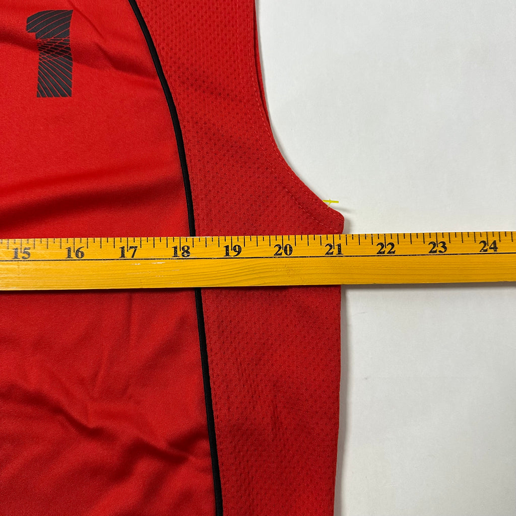 AND 1 Sleeveless Basketball Jersey Red Size Small (Fits Medium)