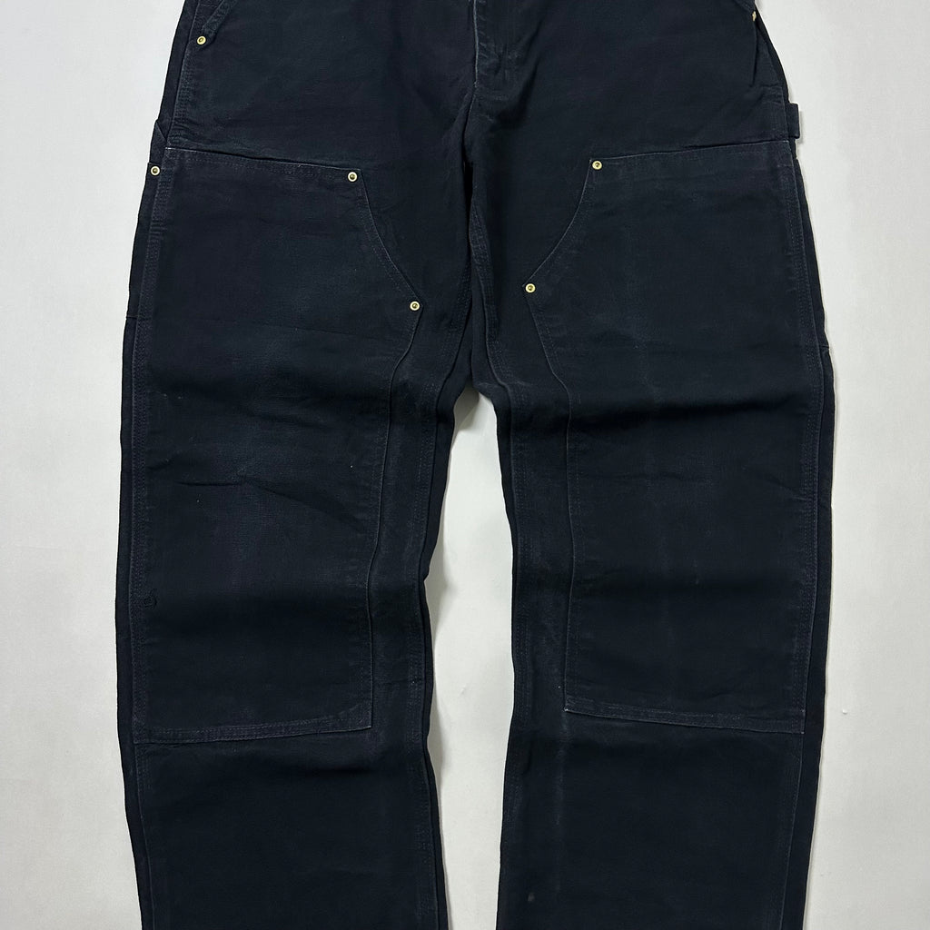 Carhartt B01-BLK Double-Knee Carpenter Pants Black Size 34
