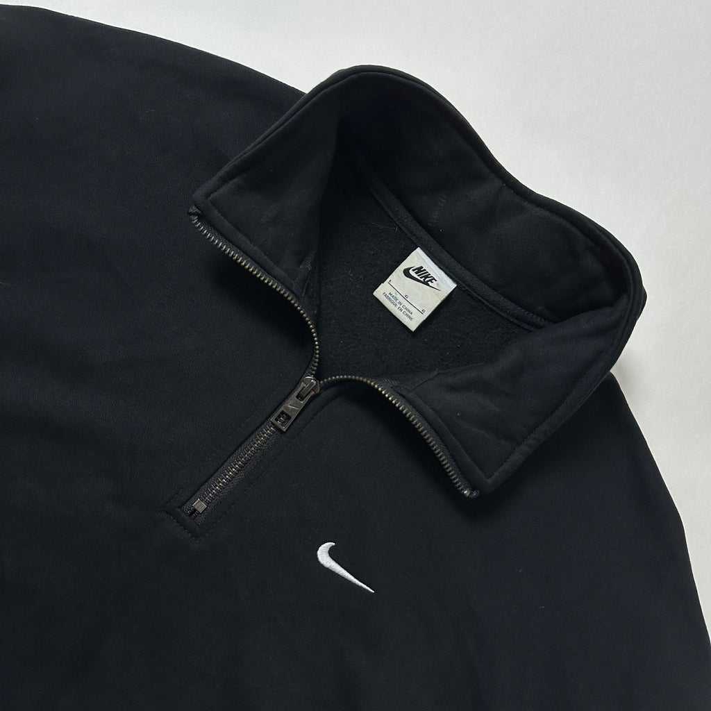 Nike Quarter-Zip Fleece Jacket in Black (Size Large) — SOLD